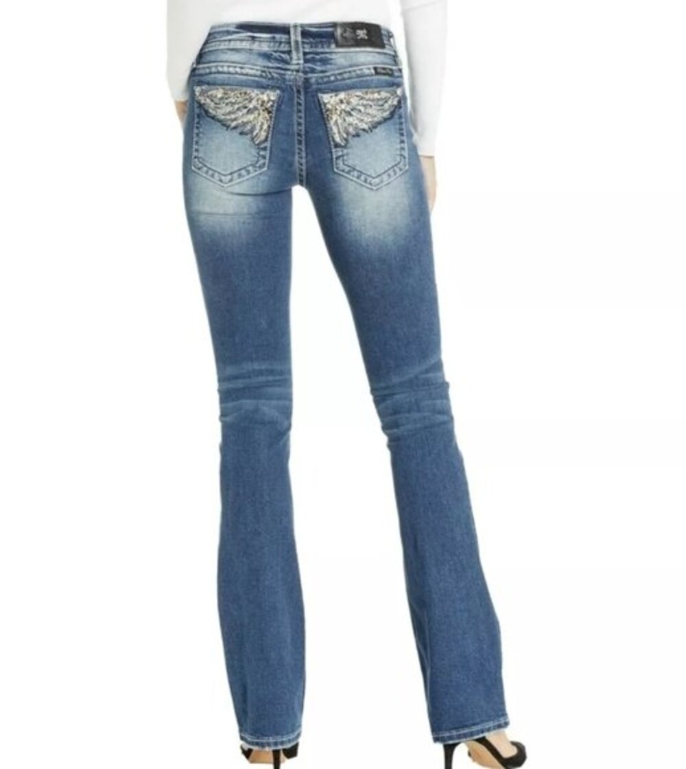 Miss Me Chloe Western Bootcut Jeans Blue 28